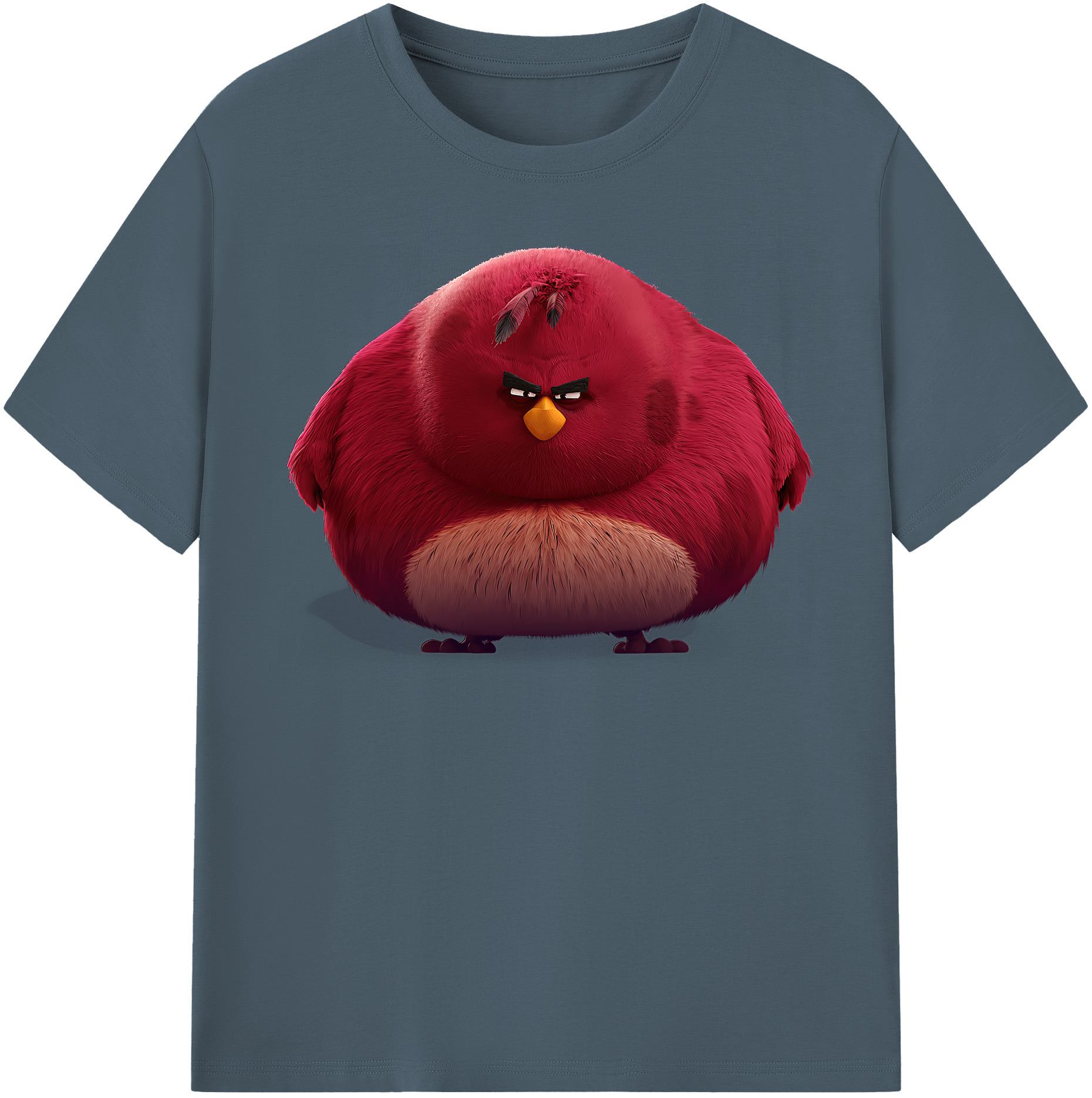 （画像用） Angry Birds アングリーバード 綿100％半袖Tシャツ（フロントプリント）